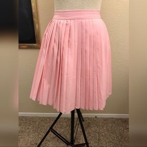 Myrtlewood of California pink pleated mini skirt